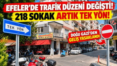 Aydın’ın Efeler ilçesinde yol yenileme çalışmalarının ardından Orta Mahalle 218