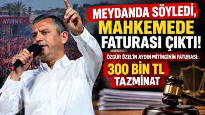 CHP Genel Başkanı Özgür Özel’in Aydın Atatürk Kent Meydanı’nda Cumhurbaşkanı