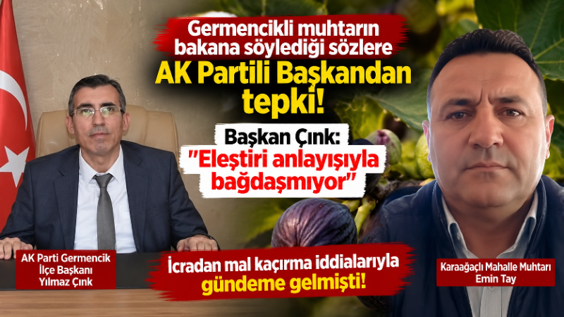 AK Parti Germencik İlçe Başkanı Av. Yılmaz Çınk, Tarım ve