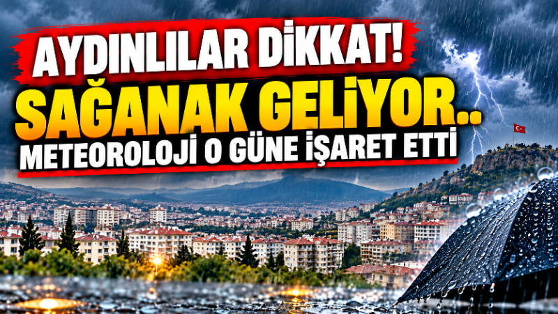 Aydın’a sağanak yağış geliyor Aydın’da hafta sonu hava şartları değişiyor. Meteoroloji verilerine göre 27