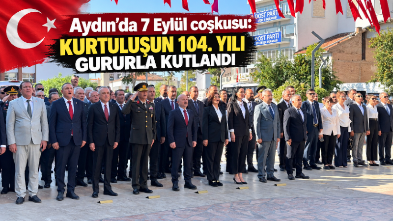 Aydın’ın düşman işgalinden kurtuluşunun 104’üncü yıl dönümü dolayısıyla kentte düzenlenen