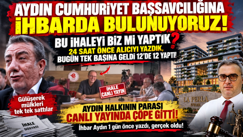 İhbar Aydın’ın bir gün önce kamuoyuna duyurduğu La Perla iddiasında