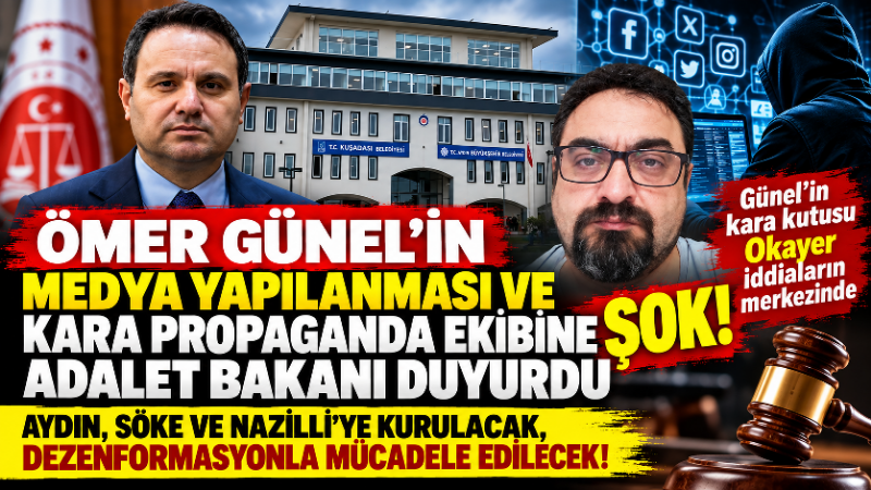 Ömer Günel’in medya yapılanması ve kara propaganda ekibine şok! Adalet Bakanı Gürlek duyurdu.. Adalet Bakanlığı, dijital mecralarda suç teşkil eden içerikler ve dezenformasyon