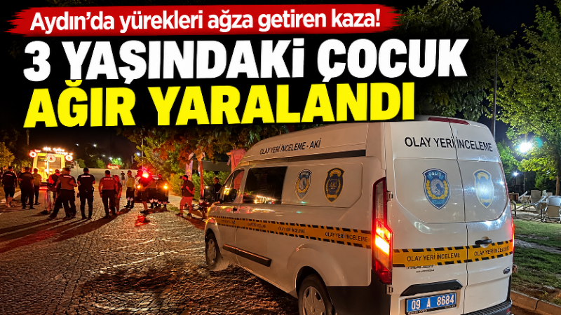 Aydın’ın Nazilli ilçesinde motosikletin çarptığı 3 yaşındaki çocuk ağır yaralandı.