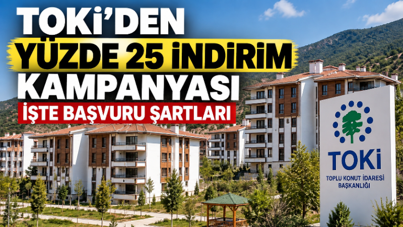 TOKİ’den yüzde 25 indirim kampanyası: İşte başvuru şartları Toplu Konut İdaresi Başkanlığı (TOKİ), geri ödemeleri devam eden konut