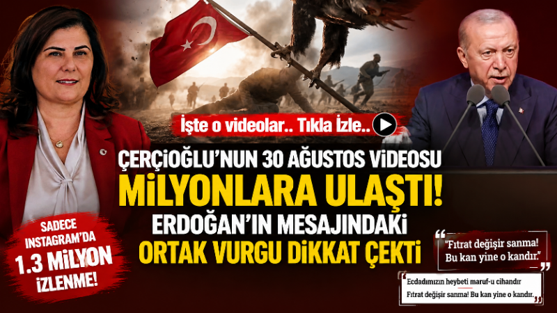 Aydın Büyükşehir Belediye Başkanı Özlem Çerçioğlu’nun 30 Ağustos Zafer Bayramı