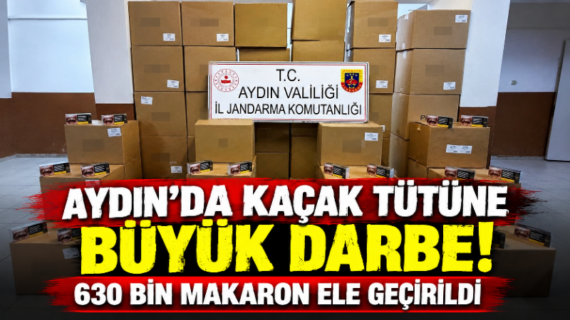 Aydın’ın Köşk ilçesinde jandarma ekiplerinin gerçekleştirdiği operasyonda, bir araçta 630