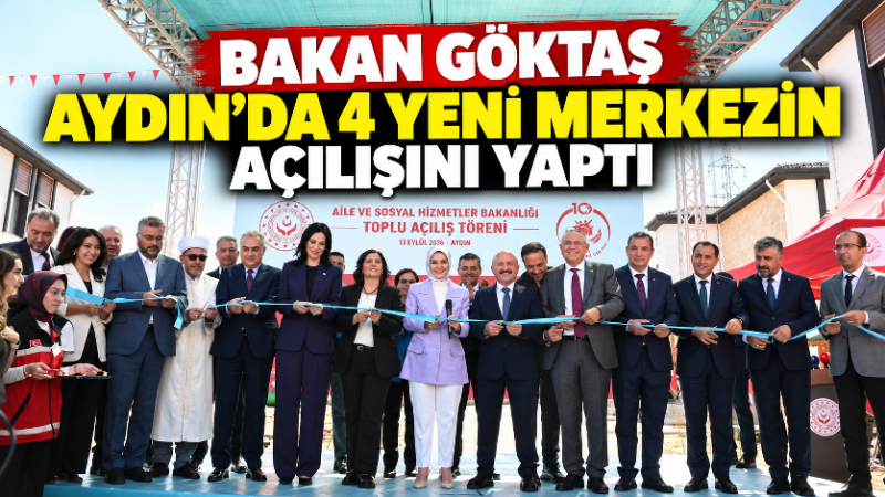 Aile ve Sosyal Hizmetler Bakanı Mahinur Özdemir Göktaş, Aydın programı