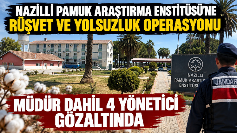 Aydın’ın Nazilli ilçesinde bulunan Pamuk Araştırma Enstitüsü’ne yönelik yürütülen soruşturma