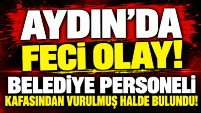 Aydın’ın İncirliova ilçesinde belediye personeli Sezgin Keçeci (50), bir tarlada
