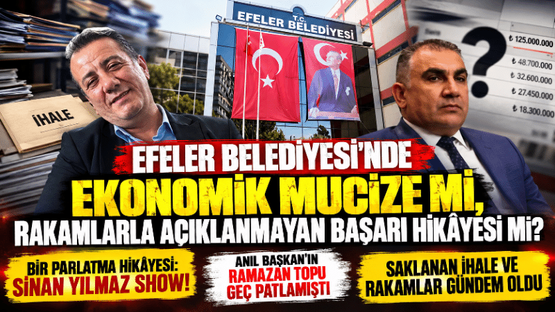 Efeler Belediyesinde ekonomik mucize mi, rakamlarla açıklanamayan başarı hikayesi mi? Bir yıl önce borç yükü, SGK prim kesintileri, personel fazlalığı