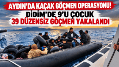 Aydın’ın Didim ilçesinde yasa dışı yollarla yurt dışına çıkış hazırlığında