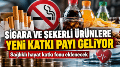 Sağlık Bakanlığı, tütün ürünleri ile bazı şekerli içecek ve gıdalardan