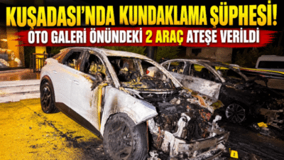 Aydın’ın Kuşadası ilçesinde gece saatlerinde meydana gelen olayda, bir oto