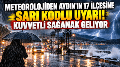 Aydın’da yaşayan vatandaşlara Meteoroloji Genel Müdürlüğü’nden kritik uyarı geldi. Kent