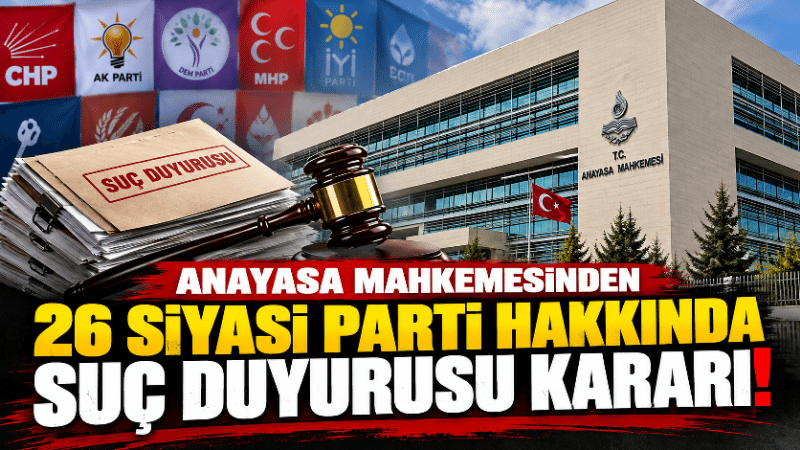 Anayasa Mahkemesi, aralarında Anahtar Parti’nin de bulunduğu 26 siyasi partinin