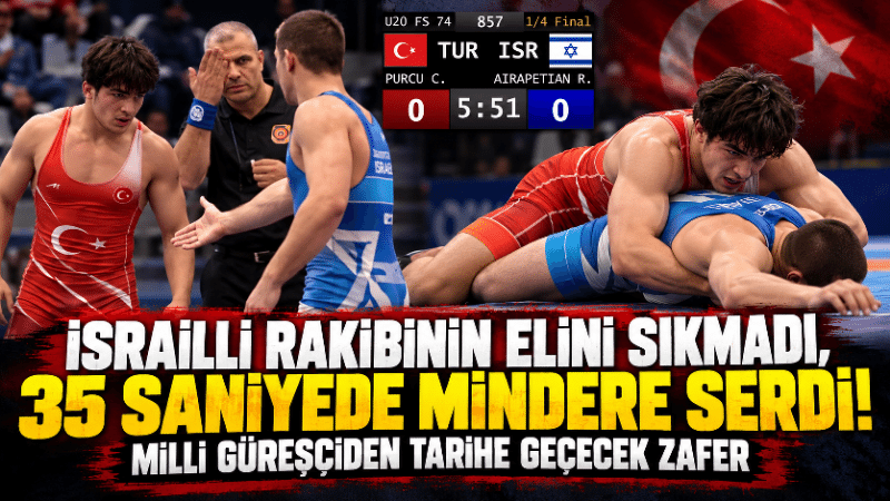 Milli güreşçiden tarihe geçecek zafer: Elini sıkmadı, 35 saniyede mindere serdi Hırvatistan’da düzenlenen U20 Balkan Güreş Şampiyonası’nda milli güreşçi Cemal Yiğit
