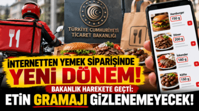 Ticaret Bakanlığı, internet üzerinden verilen yemek siparişlerinde tüketicilerin ne kadar