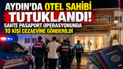 Aydın’ın Didim ilçesinde bir otele düzenlenen jandarma operasyonunda 14 düzensiz