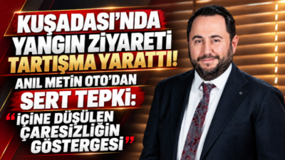 Kuşadası’ndaki Yorkshire Otel’de meydana gelen yangının ardından gerçekleştirdiği ziyaretin sosyal
